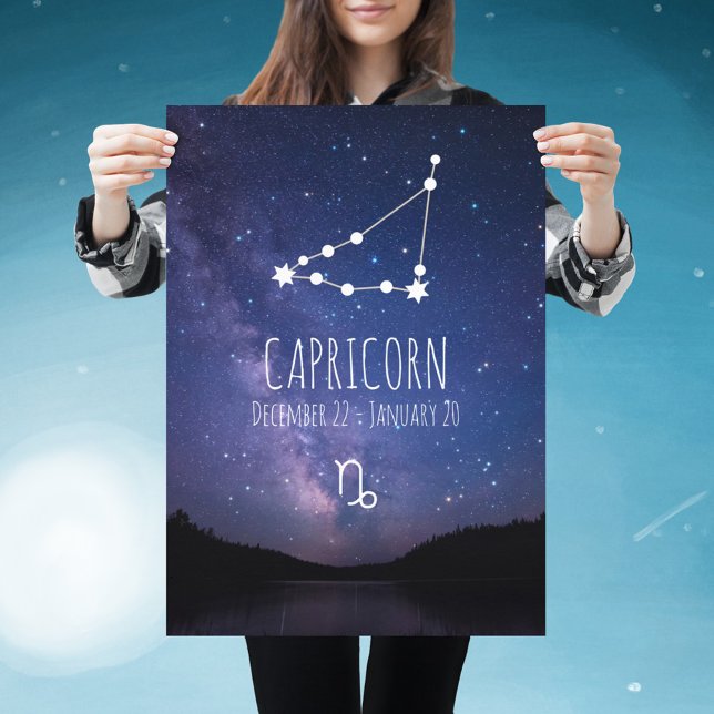 Capricorn | Personlig Zodiac Constellation Poster (Skapare uppladdad)