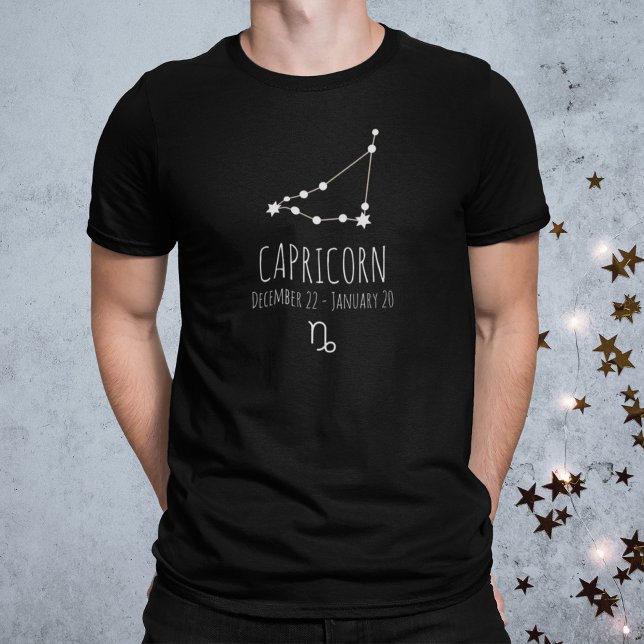 Capricorn | Personlig Zodiac Constellation T Shirt (Skapare uppladdad)