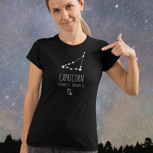 Capricorn | Personlig Zodiac Constellation T Shirt (Skapare uppladdad)