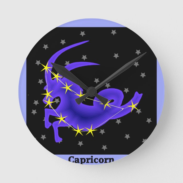 Capricorn Rund Klocka (Framsida)