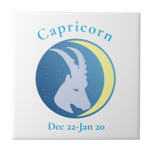 Capricorn Sign Thunder_Cove Kakelplatta (Framsidan)