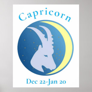 Capricorn Sign Thunder_Cove Poster