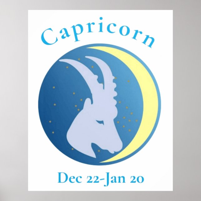 Capricorn Sign Thunder_Cove Poster (Framsidan)