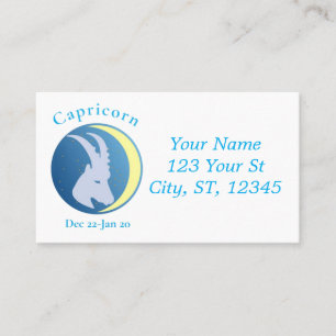 Capricorn Sign Thunder_Cove Visitkort