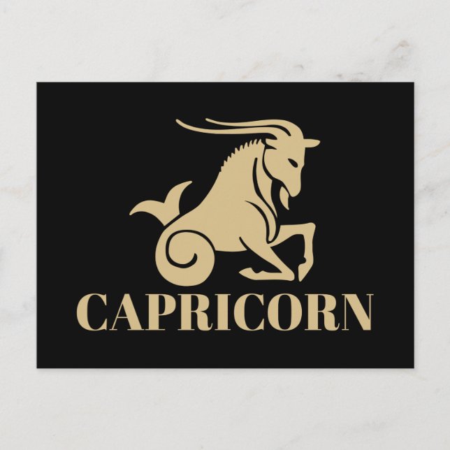 Capricorn-signalen för den kelestiala astrologin H Vykort (Framsida)