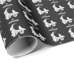 Capricorn Silhouette Wrapping Papper Presentpapper