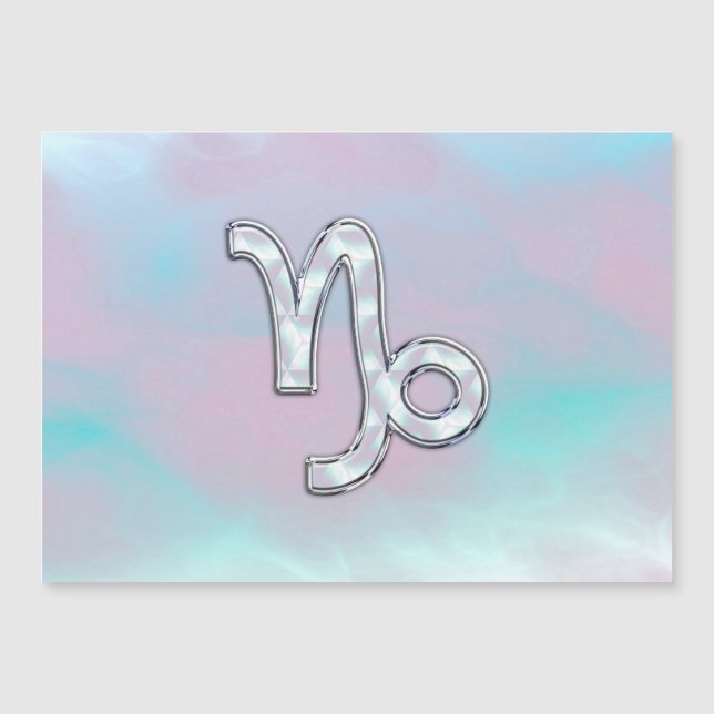 Capricorn-skylt Mor i Pearl Nacre Stil (Framsida)