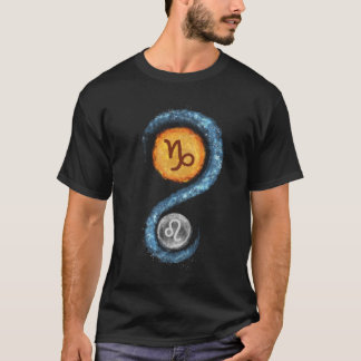 Capricorn Sol Leo Måne Zodiac Sign T-Shirt
