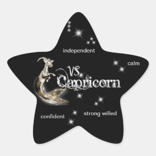 Capricorn Stickers Stjärnformat Klistermärke