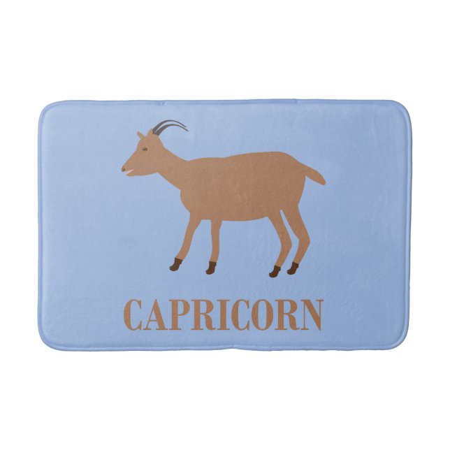 Capricorn Stjärntecken Goat Badrumsmatta (Framsidan)