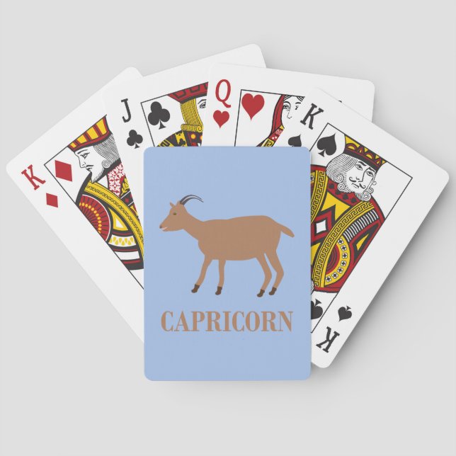 Capricorn Stjärntecken Goat Casinokort (Baksidan)