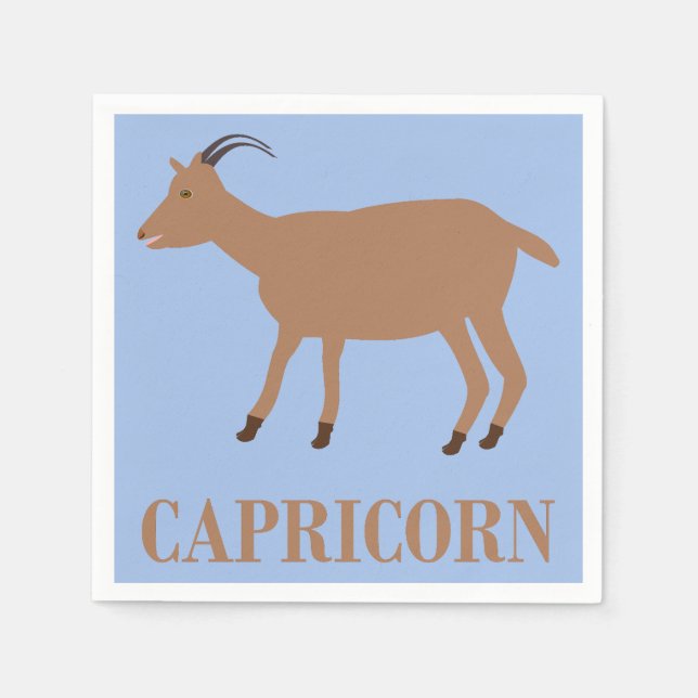 Capricorn Stjärntecken Goat Pappersservett (Framsidan)