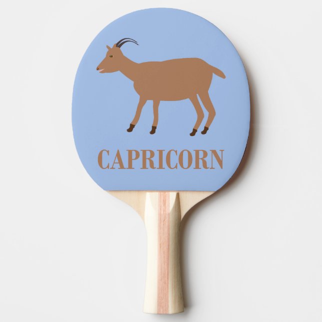 Capricorn Stjärntecken Goat Pingisracket (Framsidan)