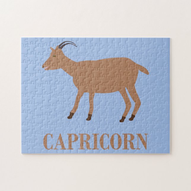 Capricorn Stjärntecken Goat Pussel (Horisontell)