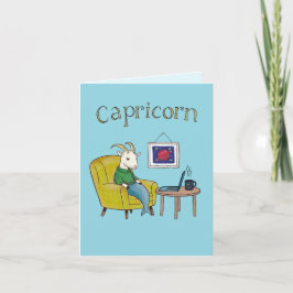 Capricorn stjärntecken Sea Goat zodiac star Tack Kort