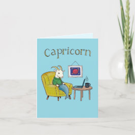 Capricorn stjärntecken Sea Goat zodiac star Tack Kort