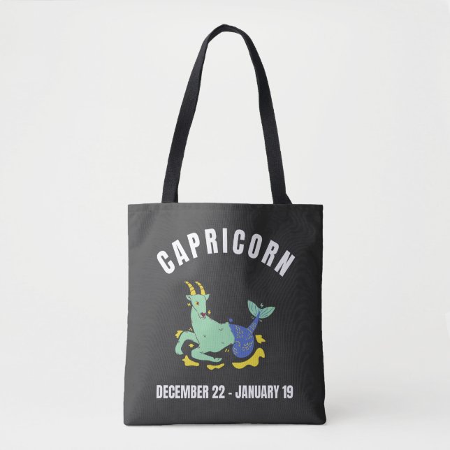 Capricorn-stjärntecken Tygkasse (Framsida)
