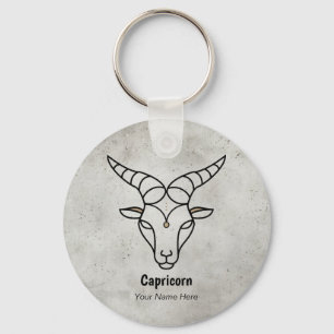 Capricorn-stjärntecknets födelsedag (zodiac)  nyckelring