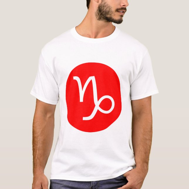 Capricorn-symbol - Anpassad Tee (Framsida)