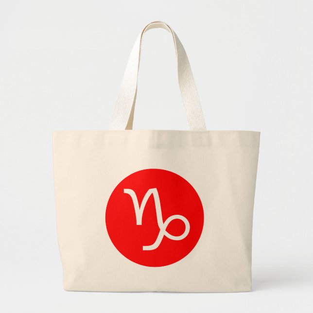 Capricorn Symbol Jumbo Tygkasse (Framsidan)