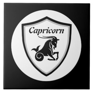 Capricorn-symbol kakelplatta