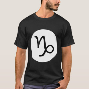 Capricorn Symbol - Mörk Tee Shirt