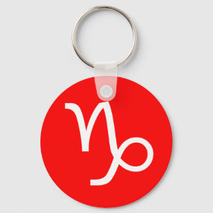 Capricorn Symbol Nyckelring