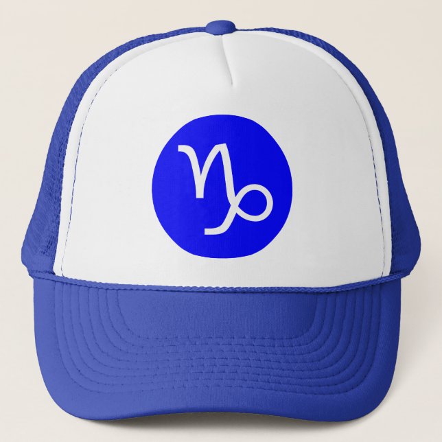 Capricorn Symbol Truckerkeps (Framsida)