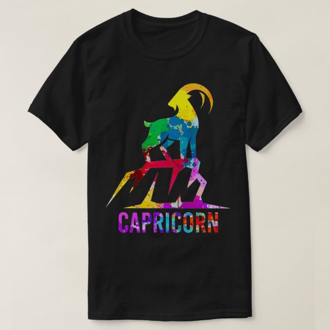 Capricorn Symbol Zodiac-tecken T Shirt (Design framsida)