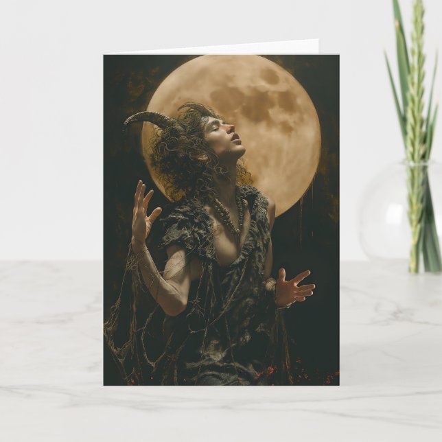Capricorn Tarot Astrology, Male Zodiac, tomt kort (Framsida)