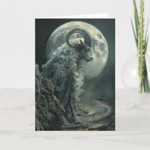 Capricorn Tarot Astrology, Zodiac, Note Card Anteckningskort