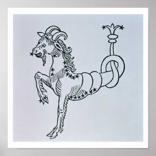 Capricorn (the Goat) ett exempel från Poe Poster (Framsidan)