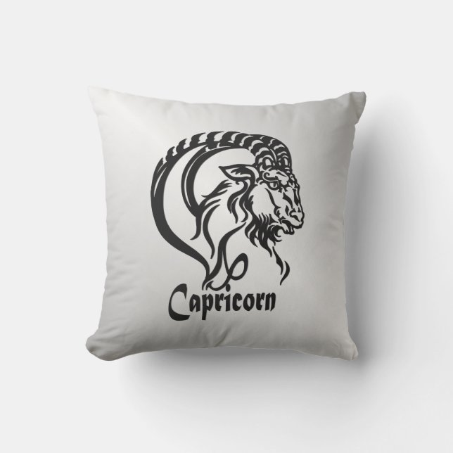 Capricorn the Sea Goat Zodiac Kudde (Framsida)