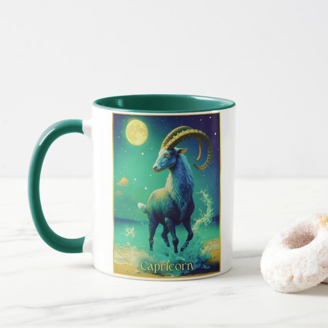 Capricorn the Sea Goat Zodiac Sign Mugg (Med munk)