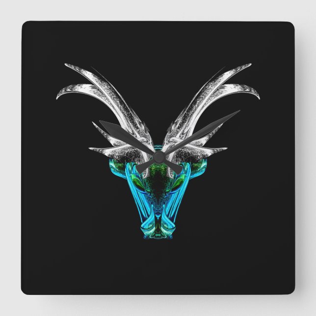 Capricorn – The Visionary Architect  Fyrkantig Klocka (Framsida)