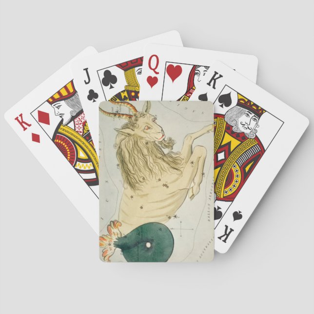 Capricorn, tionde Astrological Zodiac-tecken Casinokort (Baksidan)