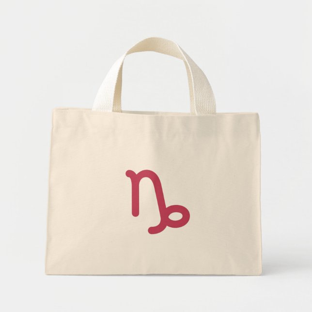 Capricorn Tote Bag Mini Tygkasse (Framsidan)