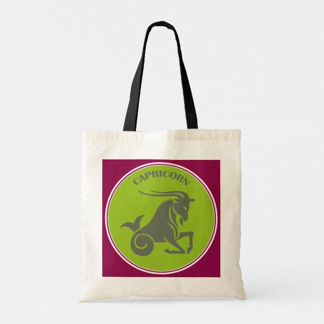Capricorn Tote Bag Tygkasse (Baksida)