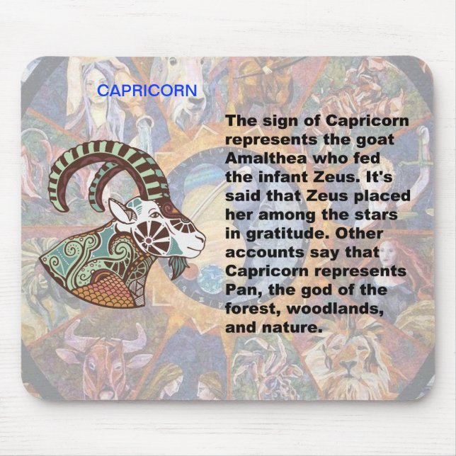 Capricorn ursprung Mousepad Musmatta (Framsidan)
