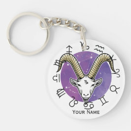 Capricorn & Våg Acrylic Keychain