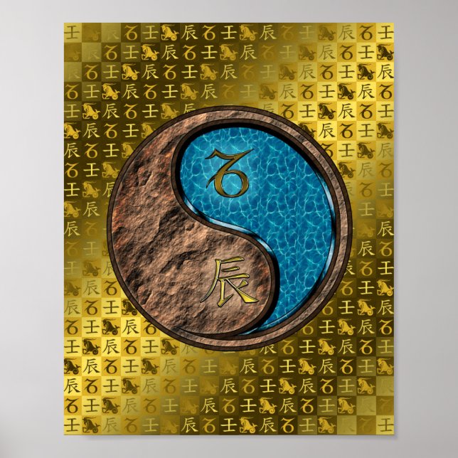 Capricorn & Vatten Dragon Poster (Framsidan)