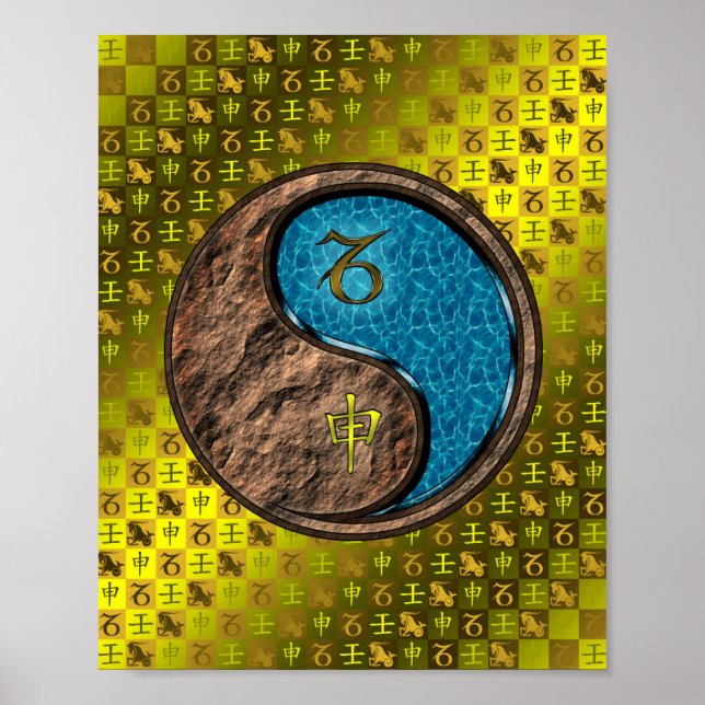 Capricorn & Vatten Monkey Poster (Framsidan)