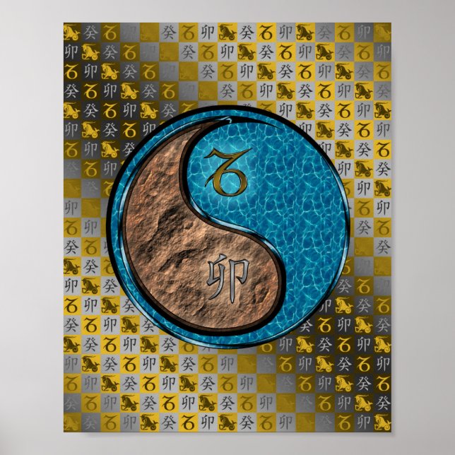 Capricorn & Vatten Rabbit Poster (Framsidan)