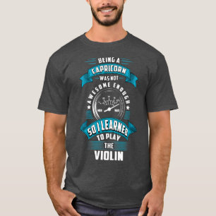 Capricorn violin-spelare t shirt
