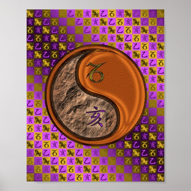 Capricorn & Wood Boar Poster (Framsidan)