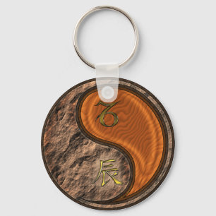 Capricorn & Wood Dragon Nyckelring