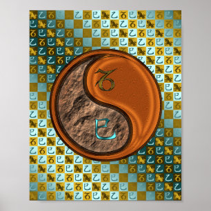 Capricorn & Wood Snake Poster