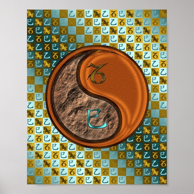 Capricorn & Wood Snake Poster (Framsidan)