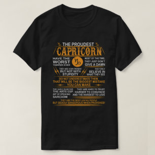 Capricorn Worst Temper Dangerous När provocerat T Shirt