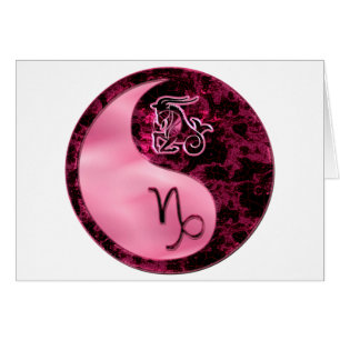 Capricorn Yin Yang Hälsningskort